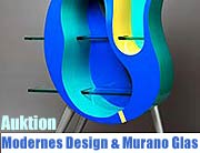 44. Auktion Modernes Design und Murano Glas bei Quittenbaum. Am 15.05.2004 gibt es die Höhepunkte internationaler Design - Geschichte