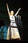 Evita auf dem Balkon