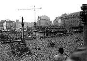 Rückkehr der Helden von Bern 1954 (Foto: Stadtarchiv München - Historisches Bildarchiv)
