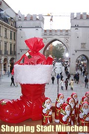 Vorweihnachtliches Shopping in München - der Einkaufsstadt. Bei uns finden Sie viele Ideen auf den Shopping Seiten (Foto. Martin Schmitz)