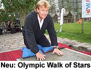 Olympic Walk of Star - die ersten Eindrücke hinterließ Howard Carpendale (Foto: Martin Schmitz)