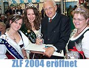 Eröffnung mit Alphorn Klängen: 123. Bayerischen Zentral-Landwirtschaftsfest in München ZLF mit Ministerpräsident Stoiber und Münchens OB Ude (Foto: Martin Schmitz)