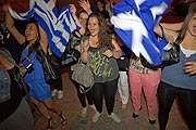 Griechen Party an der Feldherrenhalle nach dem 1:0 Sieg vs Russland am Abend des 16.06.2012 (©Foto: Martin Schmitz)