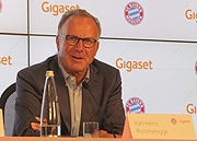 Karl-Heinz Rummenigge bei der Vorstellugn des neuen Platinum Sponsors am 09.07.2015 (©Foto: Martin Schmitz)