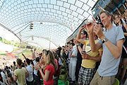 Fußball FIFA WM 2014 - Fußball WM-Public Viewing im Olympiastadion  (©Foto: Ingrid Grossmann)