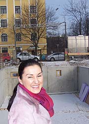 Kerstin M. Hilgenberg f&uuml;hrte die traditionelle Herzpunktsetzung durch (Foto: Martin Schmitz)