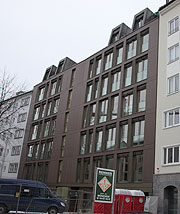Kupferfassade des bereits mit einem Architekturpreis ausgezeichneten Projekts L10 in der M&uuml;nchner Lilienstra&szlig;e (Foto: MartiN Schmitz)