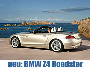 Der neue BMW Z4 - Roadster mit klassischen Proportionen und modernem Klappdach. Beim Münchner BMW-Händler erhältlich ab Mai 2009 mit drei verschiedenen Motorvarianten (Foto: BMW AG)