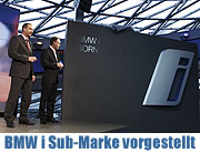 Am 21.02.2011 wurde die neue Sub-Marke BMW i in der BMW Welt vorgestellt. BMW i3 und BMW i8 kommen 2013 (Foto: BMW AG)