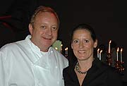 Von Alfons Schuhbeck stammte das Buffet am Abend (Foto: Peter v. Oppen)