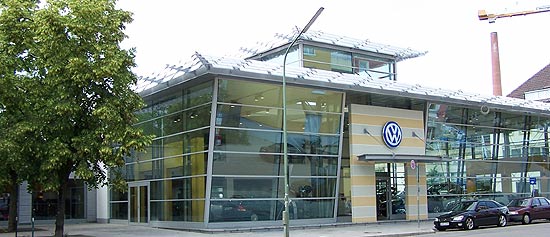 mit dem neuen Volkswagen Zentrum München ist das MAHAG City Zentrum mit VW, Audi und Porsche Zentrum komplett (Foto: Marikka-Laila Maisel)
