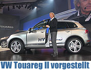 VW Touareg II - die 2. Generation des VW Touareg wurde am 10.02.2010 in München von Thomas Gottschalk vorgestellt (Foto: MartiN Schmitz)