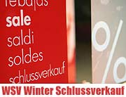 Winterschlussverkauf WSV 2017 startet am 30.01.2017. Der Handel lockt mit Super Rabatten
