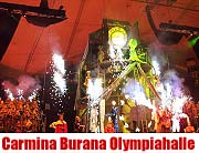 Am 26.12. kam die legendäre Königsplatz- Produktion CARMINA BURANA MONUMENTAL OPERA nach einer Welttournee zum ersten Mal in die Münchner Olympiahalle (Foto: Martin Schmitz)