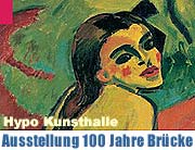 100 Jahre Brücke - Expressionismus aus Berlin. Ausstellung in der Kunsthalle der Hypo Kulturstiftung (Motiv: Max Pechstein, Sitzendes Mädchen, © Pechstein – Hamburg/Tökendorf)