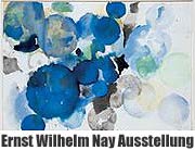 Ernstz Wilhelm Nay - Ausstellung Aquarelle und Gouachen 1937-1968 in der Graphischen Sammung der Pinakothek der Modern (Bild: ohne Titel, Aquarell, 1962)