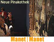 Ausstellung Manet Manet. Zwei Bilder, Ein Raum in der neuen Pinakothek (Foto: Martin Schmitz)