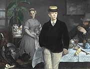 Edouard Manet (1832-1883) | Le déjeuner, 1868. Neue Pinakothek| Bayerische Staatsgemäldesammlungen, München