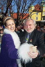 Narrhalla Fotograf Wolfgang Rouka und Prinzessin natalie I. (Foto: Martin Schmitz)