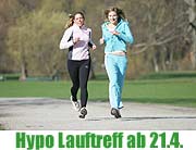 Betreute Lauftreffs der HypoVereinsbank BKK München ab 21.04.2005. Zur Motivation der Läufer nehmen regelmäßig Prominente an den Treffs teilnehmen. Jeder Laufinteressierte ist eingeladen (Foto: Veranstalter)