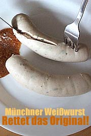 Rettung des Originals! Stadt tritt Schutzgemeinschaft Münchner Weißwurst bei (Foto: Marikka-Laila Maisel)