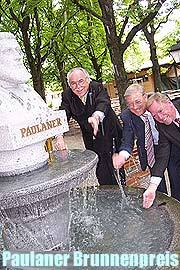 Dieter Hanisch, Minister Miller und Paulaner-Chef Salewski  hoffen auf viele Teilnehmer an der Ausschreibung (Foto: Martin Schmitz)
