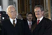 Ministerpräsident Edmund Stoiber und Münchens OB Chrsitian Ude (Foto: MIngrid Grossmann)