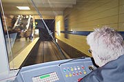 U-Bahn Chef König am Steuer