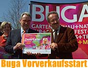 BUGA Vorverkauf hat begonnen. Die ersten Karten gingen an Münchens OB (Foto: Martin Schmitz)