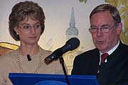 Hohlmeier Double Bianca Bachmann und Prof. Wolfgang Salewski (Foto: Martin Schmitz)