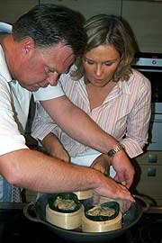 Carl Otto Oksengard und Dagmar Baurichter (Foto: Martin Schmitz)