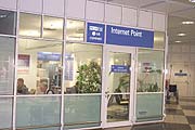 Internet-Point am Flughafen (Foto: Martin Schmitz)