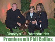 Phi Collins mit Frau Oriane und Sohn Nicholas (Foto: Martin Schmitz)