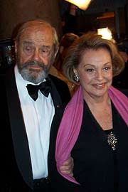 Walter Giller und Nadja Tilelr wurden mit dem Lifetime Achievement Award 2005 ausgezeichnet (Foto: Martin Schmitz)