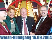 Oktoberfest: Presserundgang mit Münchens OB Christian Ude und Fremdenverkehtschefin Dr. Gabriele Weishäupl. Wwir stellen einige Neuheiten und Jubilare vor (Foto: Martin Schmitz)