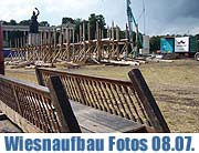 07.07.2005 - der Wiesnaufbau beginnt (Foto: Martin Schmitz)