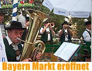 Musizieren, Singen und Tanzen, gut Essen und Trinken und die sprichwörtliche bayerische Gemütlichkeit. Der Bayern-Markt auf dem Orleansplatz beginnt am Freitag (Foto: Martin Schmitz)