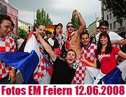 Am 12.06. feierten die Kroaten dann ihr 2:1 über die deutsche Mannschaft (Foto: Ingrid Grossmann)