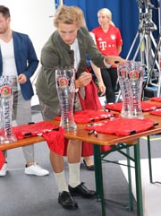 Fiete Arp abeim FC Bayern München Lederhosenshooting 2019 am 01.09.2019 (©Foto: Martin Schmitz)
