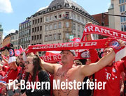 Doppel-Titelfeier der FC Bayern Mannschaften am 28.05.2023 auf dem Marienplatz (©Foto: Martin Schmitz)