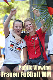 Frauen WM Public Viewing München 2011 - WM Lokale mit Übertragungen der FIFA Frauen Fussball WM vom 26.06.-17.07.2011. Das Public Viewing Special zur Frauen Fußball-WM 2011 (Foto: MartiN Schmitz)