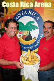 Stellen Bananen her und exportieren: Jorge Sauma Aguilar, C.E.O. Corbana S.A. & Joaquin  Gonzalez, Director Corbana S.A.  (Foto : MartiN Schmitz)