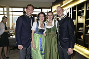 Axel Ludwig und Frau , Werner Müller und Frau Nadine / Opening Party Kempinski Hotel Berchtesgaden in Berchtesgaden am 08.05.2015  Foto: BrauerPhotos ©N.Elli für Kempinski