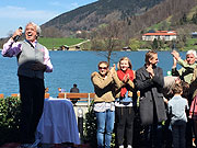 beim Get-Together eine Woche vor dem Opening gab Bernie Paul auch einige seiner größten Hits zum Besten (©Foto: Martin Schmitz)