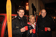 Sven Renz, Martina Ertl-Renz, Henning Reichel, Direktor Hotel Kempinski das Tirol (©Foto:MatiN Schmitz)