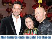 Marco Schrey, Ankie Lau und Lars Wagner, Generaldirektor des Mandarin Oriental, Munich (©Foto. NT)