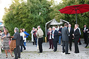 Aperitif zur Begrüssung vor dem Botanikum (Foto: Martin Schmitz)