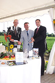 stellv. Maritim Direktor Jörg Grede, Direktor Richard Mayer und Küchenchef Jörg Michael (Foto: Marikka-Laila Maisel)