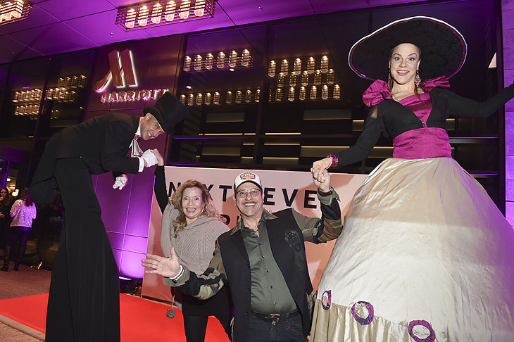 Michel Guillaume und Frau Georgia @ "Grand Opening Party" im Munich Marriott Hotel City West in München am 08.02.2024 @Foto: BrauerPhotos / Goran Nitschke für Marriott Hotels