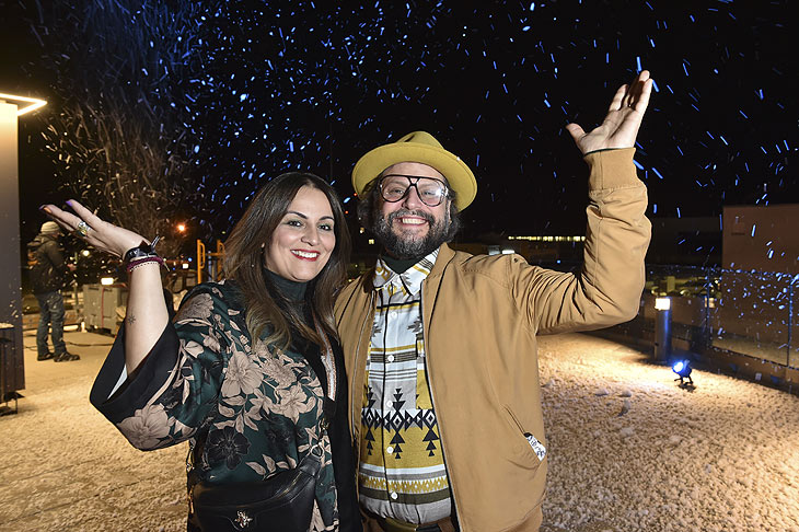 Saina Bayatpour und Manuel Cortez "Grand Opening Party" im Munich Marriott Hotel City West in München am 08.02.2024 @Foto: BrauerPhotos / Goran Nitschke für Marriott Hotels